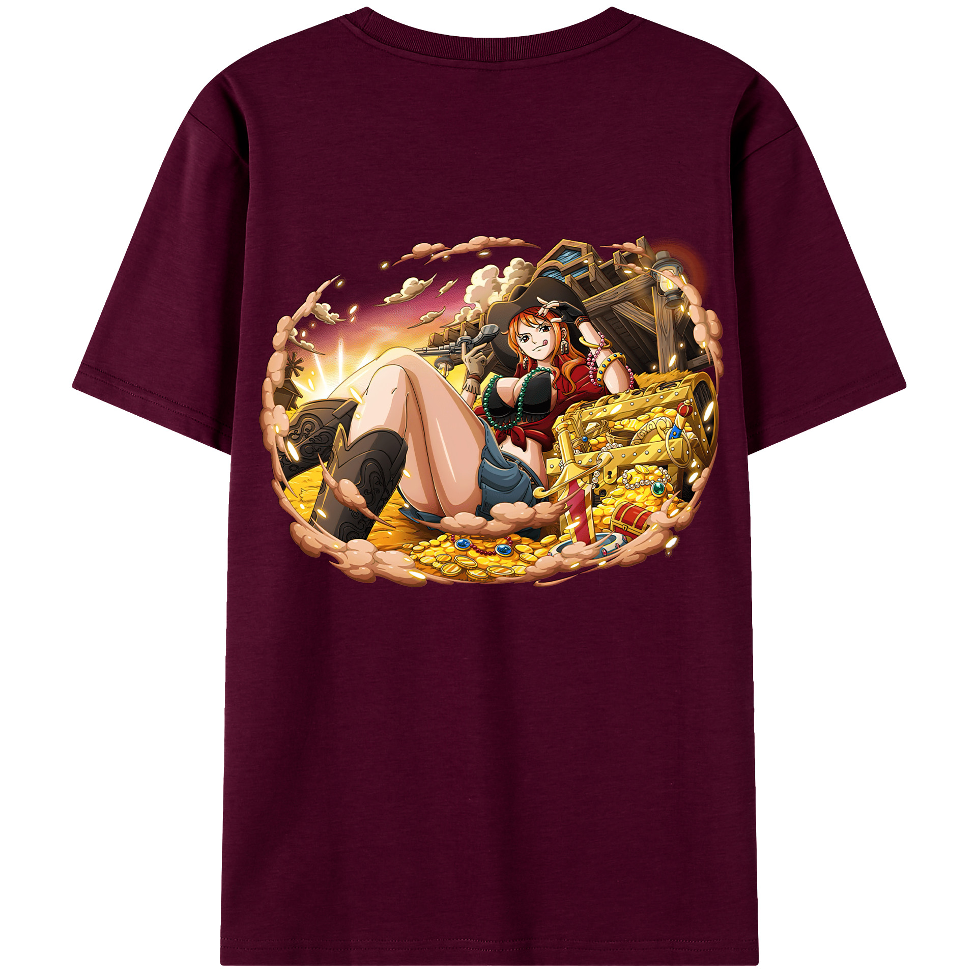 （画像用） ワンピース ナミ ONE PIECE Nami レディース半袖Tシャツ(バックプリント)